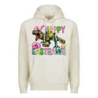 Oatmeal Heather Happy Eastrawr Easter Premium Hoodie - BundleAndBundleShop