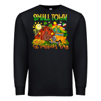 Black small town st patricks day Premium Sweatshirt - CowhideDigitalArt