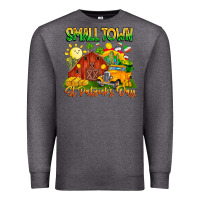 Charcoal Heather small town st patricks day Premium Sweatshirt - CowhideDigitalArt