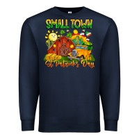 Navy small town st patricks day Premium Sweatshirt - CowhideDigitalArt