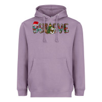 Lavender Believe Christmas Heavyweight Hoodie - CowhideDigitalArt