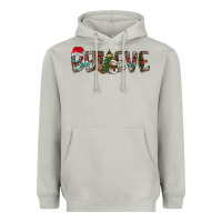 Moon Dust Believe Christmas Heavyweight Hoodie - CowhideDigitalArt