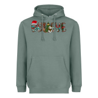 Sage Believe Christmas Heavyweight Hoodie - CowhideDigitalArt