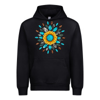 Black gemstone sunflower Urban Hoodie - Artiststas