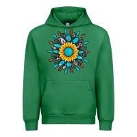 Emerald gemstone sunflower Urban Hoodie - Artiststas