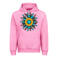 Fuchsia Pink gemstone sunflower Urban Hoodie - Artiststas