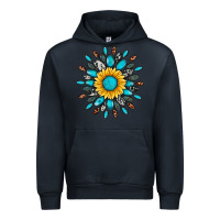 Navy gemstone sunflower Urban Hoodie - Artiststas