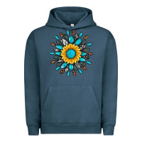 Pigment Midnight Navy gemstone sunflower Urban Hoodie - Artiststas
