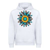 White gemstone sunflower Urban Hoodie - Artiststas