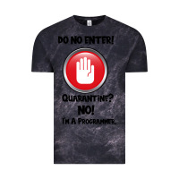 Cloud Black I'm Not In Quarantine I'm A Programmer Vintage Tee - Bettercallsaul
