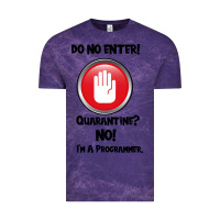 Cloud Purple I'm Not In Quarantine I'm A Programmer Vintage Tee - Bettercallsaul