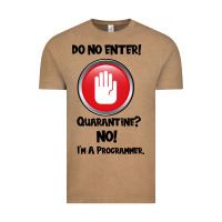 Vintage Coffee I'm Not In Quarantine I'm A Programmer Vintage Tee - Bettercallsaul
