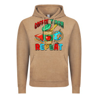 Vintage Coffee coffee teach repeat Vintage Hoodie - NancyCooperArtShop