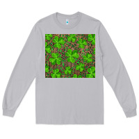 Moon Dust Saint Patricks Day Shamrock And Leopard Long Sleeve Tee - RanaPortraitStore