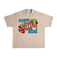 French Oak because teachers cant live on apples alone Urban Heavy Tee - NancyCooperArtShop