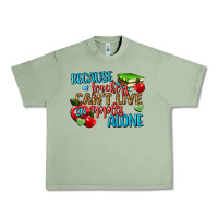 Oil Green because teachers cant live on apples alone Urban Heavy Tee - NancyCooperArtShop