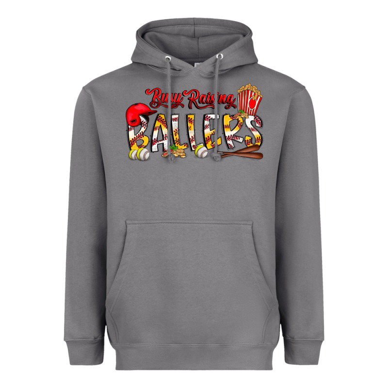 Busy Raising Ballers Heavyweight Hoodie by CowhideDigitalArt | Teevron