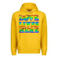 Lemon Western Love Lives Here Premium Hoodie - BundleAndBundleShop