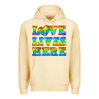 Pina Colada Western Love Lives Here Premium Hoodie - BundleAndBundleShop