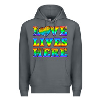 Rock Western Love Lives Here Premium Hoodie - BundleAndBundleShop