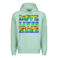 Seafoam Western Love Lives Here Premium Hoodie - BundleAndBundleShop