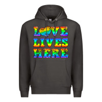 Smoke Western Love Lives Here Premium Hoodie - BundleAndBundleShop