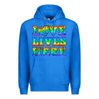 True Royal Western Love Lives Here Premium Hoodie - BundleAndBundleShop