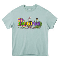 Arona louisiana mardi gras Heavy Core Tee - MaliasSmallBusiness