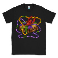 Black mardi gras craw fish king cake with leopard Classic Tee - RanaPortraitStore