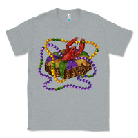 Heather Grey mardi gras craw fish king cake with leopard Classic Tee - RanaPortraitStore