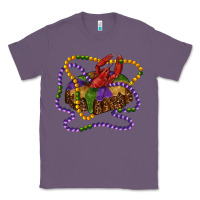 Lavender mardi gras craw fish king cake with leopard Classic Tee - RanaPortraitStore
