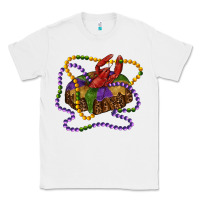 White mardi gras craw fish king cake with leopard Classic Tee - RanaPortraitStore