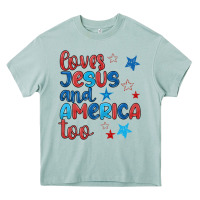 Arona love jesus and america too Heavy Core Tee - JahusDesignShop