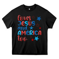 Black love jesus and america too Heavy Core Tee - JahusDesignShop