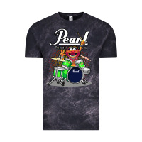 Cloud Black animal drummer pearl drums Vintage Tee - lanVoArt
