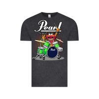 Vintage Black animal drummer pearl drums Vintage Tee - lanVoArt