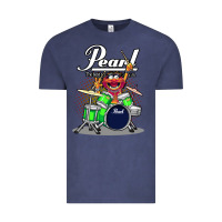 Vintage Denim animal drummer pearl drums Vintage Tee - lanVoArt
