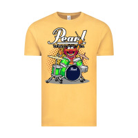 Vintage Mustard animal drummer pearl drums Vintage Tee - lanVoArt