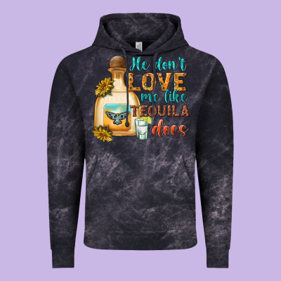 He Dont Love Me Like Tequila Does Vintage Hoodie Designed By Texasbilliewilder
