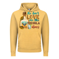 Vintage Mustard he dont love me like tequila does Vintage Hoodie - texasbilliewilder