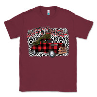 Burgundy Merry Christmas Truck Classic Tee - Bettercallsaul