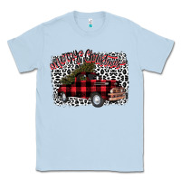 Dusty Blue Merry Christmas Truck Classic Tee - Bettercallsaul