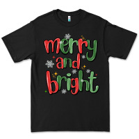 Black merry and bright Premium Tee - MaliasSmallBusiness