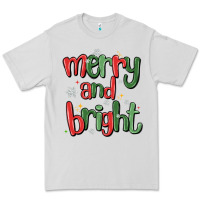 Dove Grey merry and bright Premium Tee - MaliasSmallBusiness