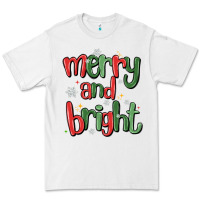 White merry and bright Premium Tee - MaliasSmallBusiness
