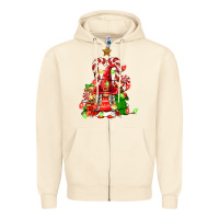 Sandshell christmas  gnomes Zipper Hoodie - FaDigitalArtStudio