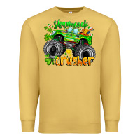 Antique Gold Shamrock Crusher Premium Sweatshirt - CowhideDigitalArt