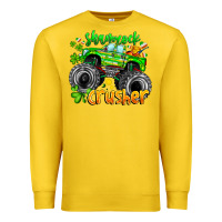 Lemon Shamrock Crusher Premium Sweatshirt - CowhideDigitalArt