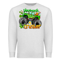 Oatmeal Heather Shamrock Crusher Premium Sweatshirt - CowhideDigitalArt