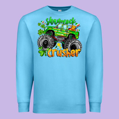 Shamrock Crusher Premium Sweatshirt Designed By Cowhidedigitalart